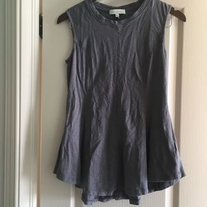 Anthropologie Eri + Ali [S] gray peplum